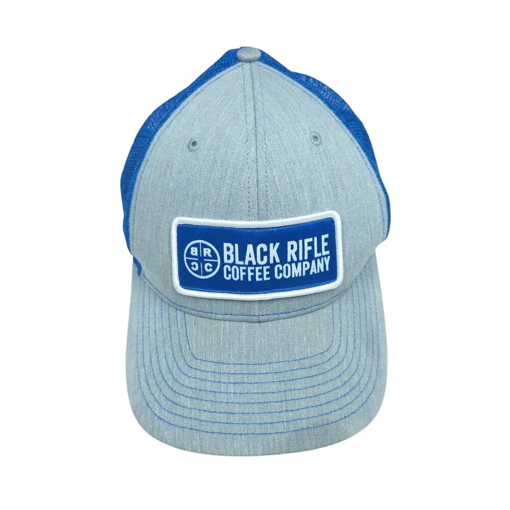 Black Rifle Coffee Company Richardson 112 Trucker Hat Gray Blue Mesh Snapback